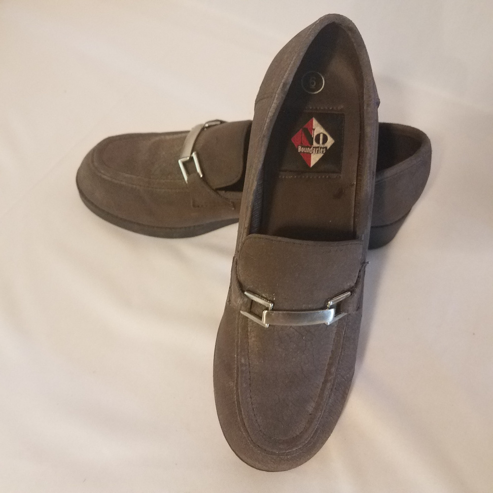 Vintage No Boundaries Brown Leather Shoes Size 6